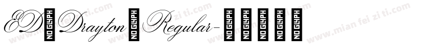 ED Drayton Regular字体转换